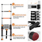 ALPURLAD Telescoping Ladder 10.5FT Aluminum Extension Ladders Lightweight Collapsible Ladder Telescopic Ladders for RV, Loft, Attic, Home, 330lbs Capacity ebuystt