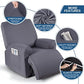 TAOCOCO Stretch Recliner Couch Covers 3-Pieces Style Recliner Chair Covers Recliner Cover for Reclining Chair Slipcovers Feature Fitted Soft Washable (1 Seat, Light Gray) ebuys