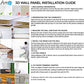 Art3d White Wall Panels Brick Design 3D Wall Panels, White, 12 Tiles 32 Sq Ft MEGA