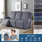 TAOCOCO Recliner Sofa Slipcover, 3 Pieces Polyester Fabric Stretch Sofa Covers for 3 Seat Reclining Couch, Soft Washable Furniture Protector with Pockets (3 Seat, Light Gray) ebuys