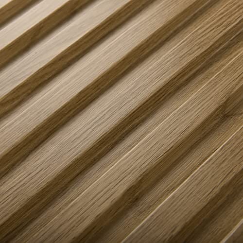 Art3d Slat Wall Panel, 3D Fluted Textured Panel 12-Tile 19.7 x 19.7in. - Walnut MEGA