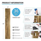 3d Art 36-Pack 54 Sq.ft Peel and Stick Floor Tiles Vinyl Plank Flooring Wood Look, Adhesive and Waterproof Tile Sticker for Bedroom, Living Room, Kitchen, RV in Ashtree Mega