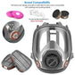 HAOX Reusable Gas Mask with Filter, Full Face Respirаtor Organic Vapor Cover Mask, Dustproof Face Cover for Paint Spray, Chemical Work Protection-B088JZTTD4 ebuystt