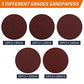 Pomsare 5 Inch Hook and Loop Backing Pad with 50PCS Sanding Discs, Angle Grinder Attachments with 5/8-11 Threads, Sanding Pad for Wood Sanding Buffing Polishing(80/120/240/320/600 Grit) ebuystt