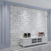 Art3d Textures 3D Wall Panels Glossy White Marble Diamond Design for Interior Wall Decor Pack of 12 Tiles 32 Sq Ft (PVC)