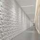 Art3d Textures 3D Wall Panels White Diamond Design Pack of 12 Tiles 32 Sq Ft (PVC) MEGA