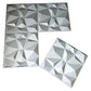 Art3d 3D Paneling Textured 3D Wall Design, Grey Diamond, 19.7" x 19.7" (12 Pack) (Matt Grey) MEGA