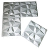 Art3d 3D Paneling Textured 3D Wall Design, Grey Diamond, 19.7