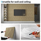 Art3d PVC Wave Board Textured 3D Wall Panels for Interior Wall Decor, Living Room, Bedroom, Office, Walnut, 19.7" x 19.7" (12 Pack) MEGA
