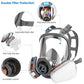 HAOX Reusable Gas Mask with Filter, Full Face Respirаtor Organic Vapor Cover Mask, Dustproof Face Cover for Paint Spray, Chemical Work Protection-B088JZTTD4 ebuystt