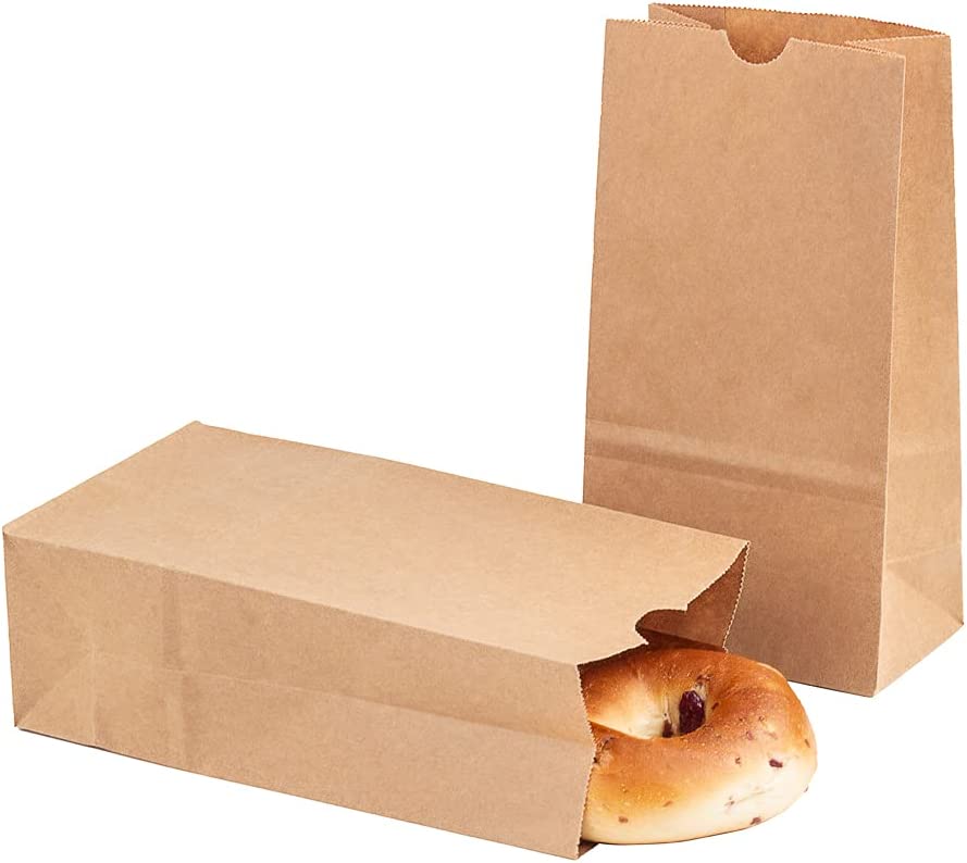 Brown Paper Lunch Bags, Paper Grocery Bags, Durable Kraft Paper Bags 10lb 100 Pack-  These multipurpose bags can hold canned foods, sandwiches and just about anything - 43100001004 Pie's Variety Store