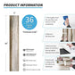 Art3d Peel and Stick Floor Tile Vinyl Wood Plank 36-Pack 54 Sq.Ft, Old Wood, Rigid Surface Hard Core Easy DIY Self-Adhesive Flooring Mega