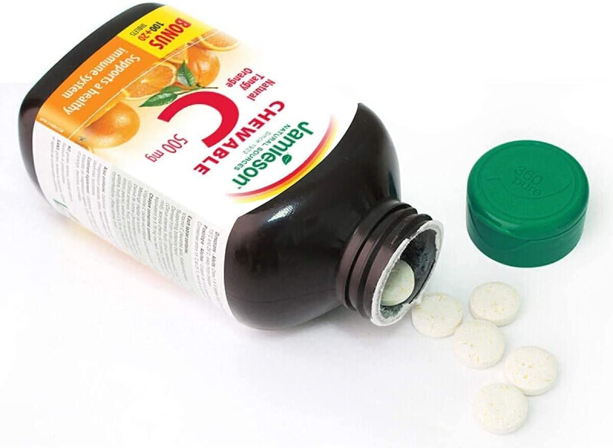 Jamieson Chewable Vitamin C 2 Units / 120 tablets Jamieson Vitamin C Chewable tablets offer all the benefits of vitamin C in a great-tasting, chewable tablet-399035 Ebuystt