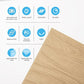 Art3d PVC Wave Panels for Interior Wall Decor, Wood Brown Textured 3D Wall Tiles，19.7" x 19.7" (12-Pack) MEGA
