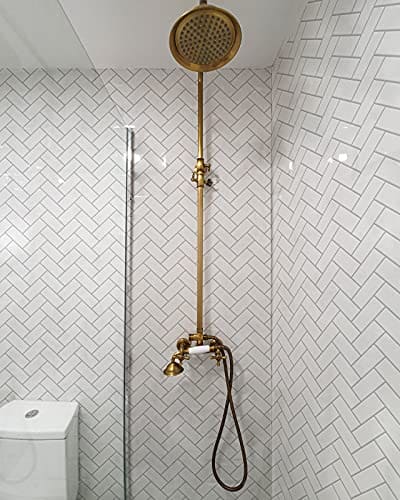 Art3d Herringbone Peel and Stick Backsplash Tiles (10 Tiles, Thicker Version) MEGA