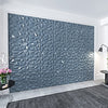 Art3d PVC 3D Diamond Wall Panel Jagged Matching-Matt Silver, for Residential and Commercial Interior Decor