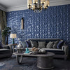 Art3d 3D Paneling Textured 3D Wall Design, Blue Diamond, 19.7