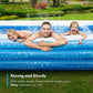 Inflatable Swimming Pool, Hesung 118" X 69" X 21" Full-Sized Family Kiddie Blow up Pool for Kids, Adults, Baby, Children, Thick Wear-Resistant Big Above Ground, Garden, Backyard Water Party for Age 3+ ebuystt