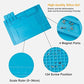 CPB Silicone Repair Mat Heat Resistant Work Mat with Scale Rule and Screw Position for soldering Iron, Electronics, Computer, Cellphone - Blue - S130 / S160 / S180 ebuystt