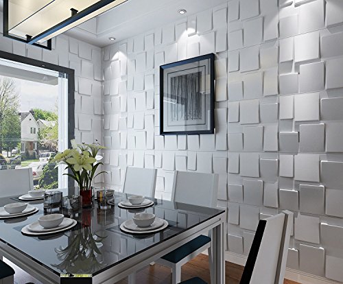 Art3d Architectural 3D Wall Panels Textured Design Art Pack of 12 Tiles 32 Sq Ft MEGA