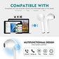 I7s TWS Bluetooth 5.0 Earbuds Earphones Stereo Sports Headphones Noise Cancelling and Waterproof Headsets with Built-in Mic Portable Charging Case-White ebuystt