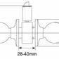 RAIDER Cylindrical Entrance Lock Door Knob 3201 Antique Brass (AB) for Office or Front Door MEGA