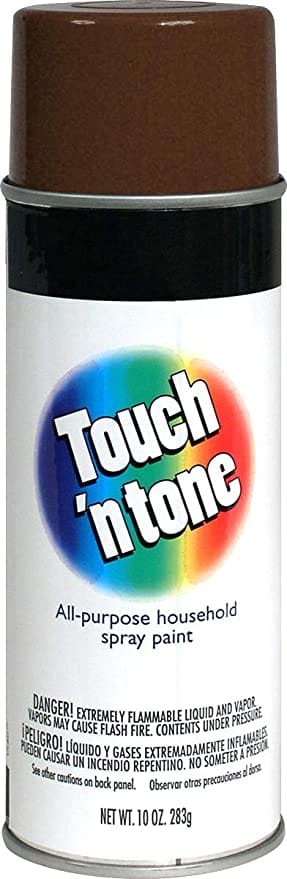 Touch N Tone Spray Paint, General Purpose, Oil Formula, Interior and Exterior Use, 20 Minutes Dry Time. Ideal for Plastic Metal, Wood, Ceramic, Concrete, Paper and More MEGALUXE