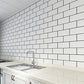 Art3d Peel and Stick Backsplash, 14x12 Subway Tiles, White Faux Ceramic Tiles (10 Tiles, Thicker Version) MEGA