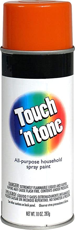 Touch N Tone Spray Paint, General Purpose, Oil Formula, Interior and Exterior Use, 20 Minutes Dry Time. Ideal for Plastic Metal, Wood, Ceramic, Concrete, Paper and More MEGALUXE