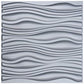 Art3d PVC Wave Board Textured 3D Wall Panels, Grey, 19.7" x 19.7" (12 Pack)　 Art3d