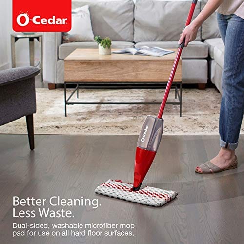O-Cedar ProMist MAX Microfiber Spray Mop for Laminate & Hardwood Floors, Spray Mop with Reusable Washable Pads, Commercial Mop