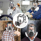HAOX Reusable Gas Mask with Filter, Full Face Respirаtor Organic Vapor Cover Mask, Dustproof Face Cover for Paint Spray, Chemical Work Protection-B088JZTTD4 ebuystt