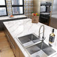 YENHOME 30x118 Inch White Marble Contact Paper for Countertops Waterproof Self Adhesive Marble Wallpaper Marble Contact Paper Peel and Stick Countertops Wrap for Kitchen Counter Glossy Marble Paper MEGA