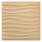 Art3d PVC Wave Panels for Interior Wall Decor, Wood Brown Textured 3D Wall Tiles，19.7" x 19.7" (12-Pack) MEGA