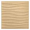 Art3d PVC Wave Panels for Interior Wall Decor, Wood Brown Textured 3D Wall Tiles，19.7