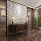 Art3d PVC 3D Diamond Wall Panel Jagged Matching-Matt White, for Residential and Commercial Interior Decor MEGA
