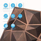 Art3d Textures 3D Wall Panels Antique Copper Diamond Design for Interior Wall Decor Pack of 12 Tiles 32 Sq Ft (PVC) MEGA