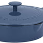 Cuisinart Chef's Classic Enameled Cast Iron 12" Chicken Fryer with Cover (Provencal Blue) - CU-CI45-30BG Elegant AccScents