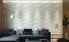 Art3d PVC Wave Board Textured 3D Wall Panels, White, 19.7