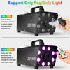 Upgraded Fog Machine Smoke Machine with 13 Colorful 8 Led Lights, 500W and 2000CFM Fog with Wired Wireless Remote Controls, Perfect for Indoor Outdoor Wedding, Halloween, Party and Stage Effect