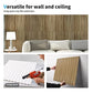 Art3d Slat Wall Panel, 3D Fluted Textured Panel 12-Tile 19.7 x 19.7in. - Walnut MEGA