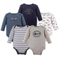 Hudson Baby Unisex Cotton Bodysuits, Girl Baby Bear Long-Sleeve 5-Pack, 0-3 Months (3M): Clothing ebuystt