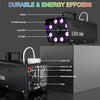 Upgraded Fog Machine Smoke Machine with 13 Colorful 8 Led Lights, 500W and 2000CFM Fog with Wired Wireless Remote Controls, Perfect for Indoor Outdoor Wedding, Halloween, Party and Stage Effect