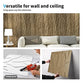 Art3d 3D Textured Wall Panel, Trunk in Maple, 12-Tile 19.7 x 19.7in. MEGA