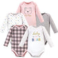 Hudson Baby Unisex Cotton Bodysuits, Girl Baby Bear Long-Sleeve 5-Pack, 0-3 Months (3M): Clothing ebuystt