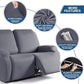 TAOCOCO Recliner Loveseat Slipcover, 2 Pieces Polyester Fabric Stretch Sofa Covers for 2 Seat Reclining Couch, Soft Washable Furniture Protector with Pockets (2 Seat, Light Gray) ebuys