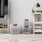 IRIS USA TB Clear Stack & Pull Storage Box, 5 Qt, 10 Count ebuystt
