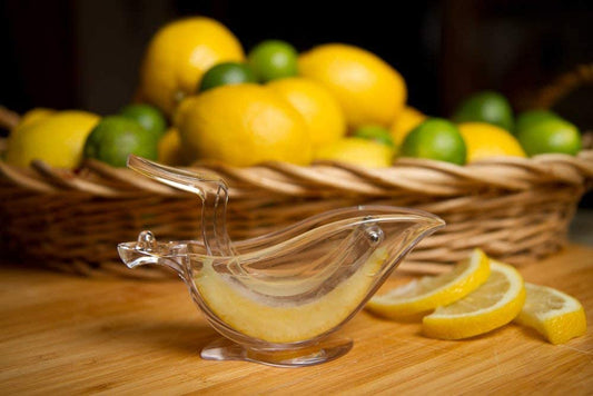 French Lemon Lime Squeezer Juicing has never been so convenient with this adorable crystal clear handheld lemon citrus juicer-FLLS Hannah's Variety Store