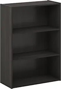 Momentum Furnishing 3 Tier Bookshelf Espresso Simple stylish design yet functional and suitable for any room - PBF-0150-709-SP ebuystt