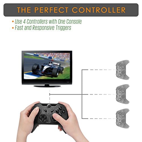 Insten Wireless Pro Controller for Nintendo Switch, Insten Wireless Pro Gaming Controller Bluetooth Gamepad Joypad Remote Compatible With Nintendo Switch / Lite Version, Black (with USB charging cable: Video Games ebuystt